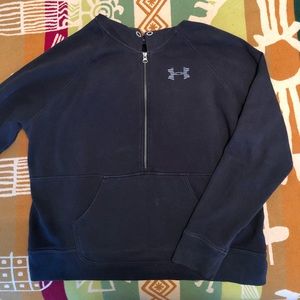 Under Armour quarter zip black hoodie